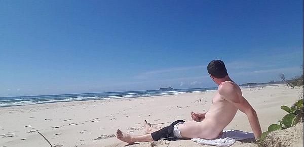  Beach Jerk Off 2